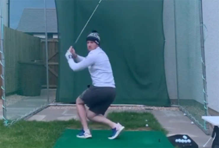 European Tour pro nearly kills himself practicing at home, is latest sign this lockdown needs to end soon
