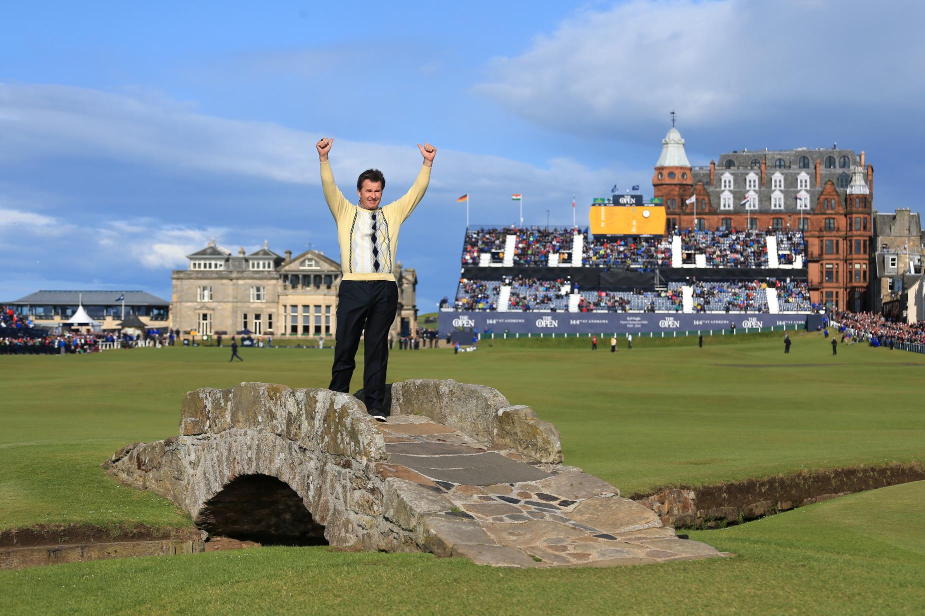 Nick Faldo on winning six majors, working remotely, and his epic sweater collection
