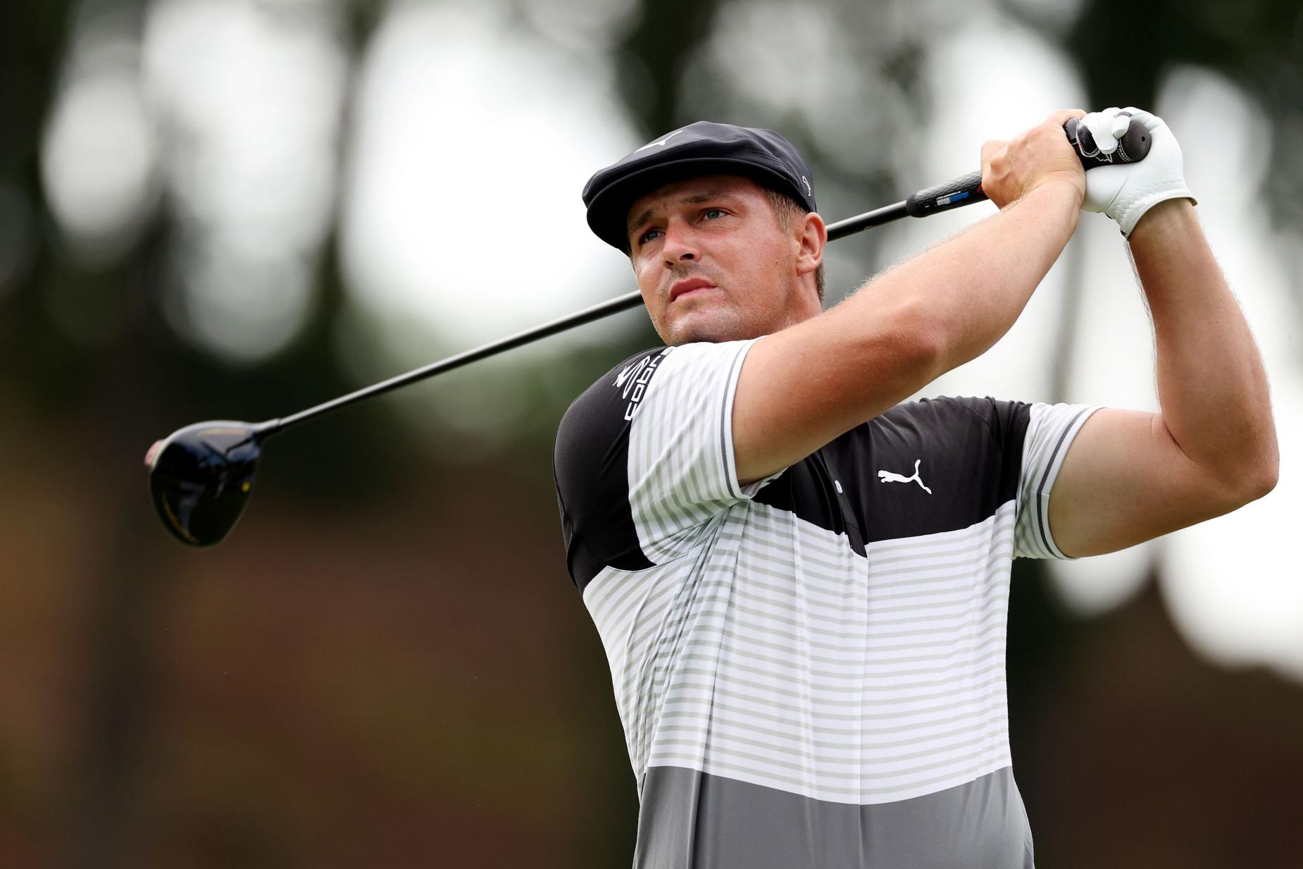 Bryson DeChambeau just hit a 428-yard drive (with an asterisk) on a par 4 … and made a bogey