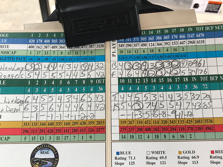 PGA Tour caddie shows off mighty impressive scorecard after birdie binge