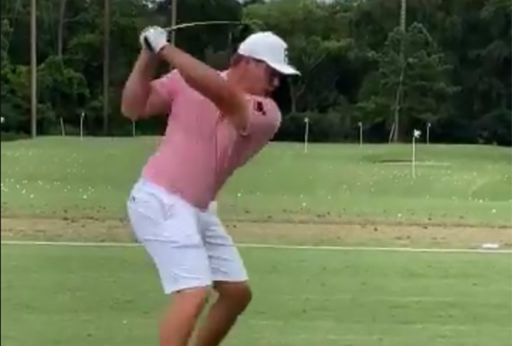 Bryson DeChambeau had to move to the back of the Harbour Town range so he didn’t hit it over the net, is drunk with power