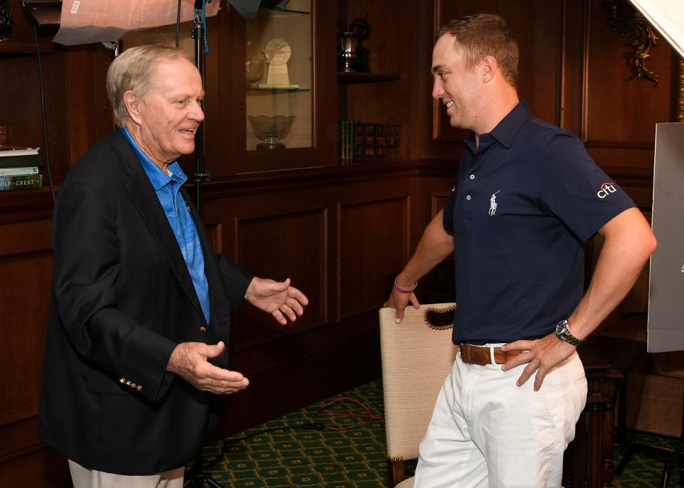 There’s a funny story why Jack Nicklaus had to send Justin Thomas an apology text last Sunday