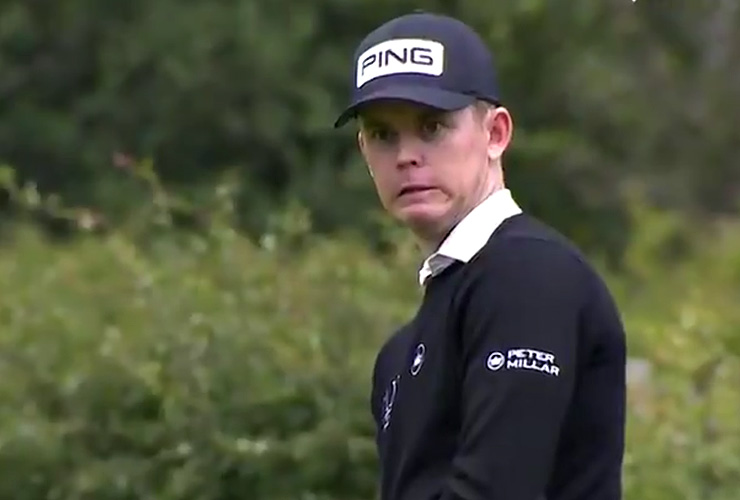 You have to see the putt that caused a Euro Tour pro to make this face