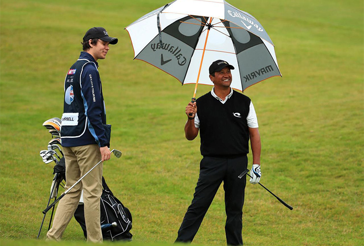 With son on bag, former U.S. Open champ Michael Campbell savouring rare chance to compete