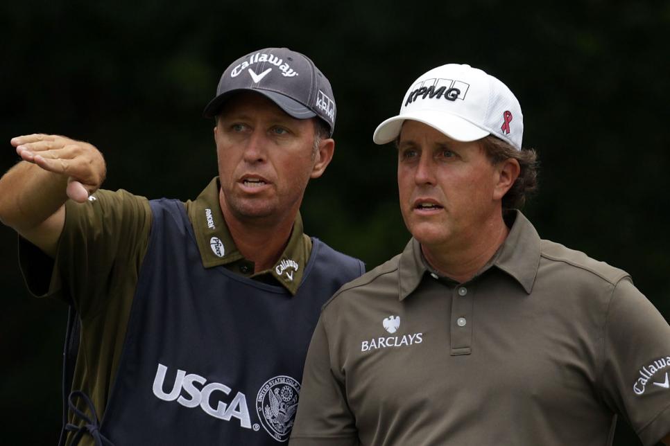 It’s a must-watch reunion between Phil Mickelson and his former caddie at the WGC-FedEx St. Jude