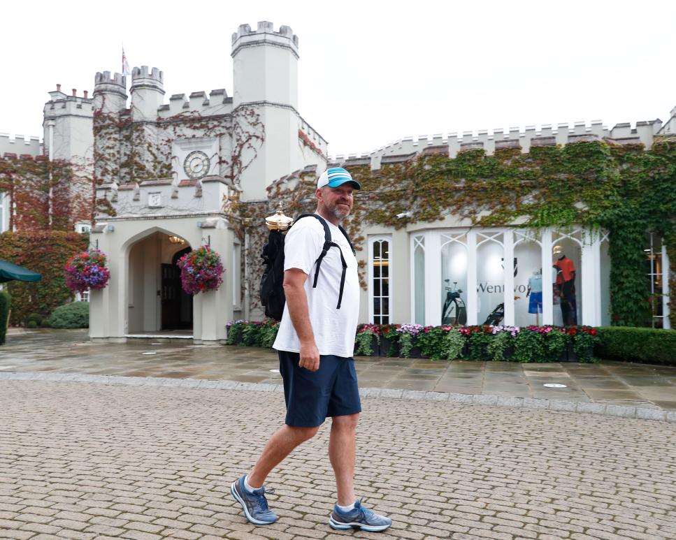 Thomas Bjorn is walking 130 miles from Euro Tour headquarters to Celtic Manor for a noble cause