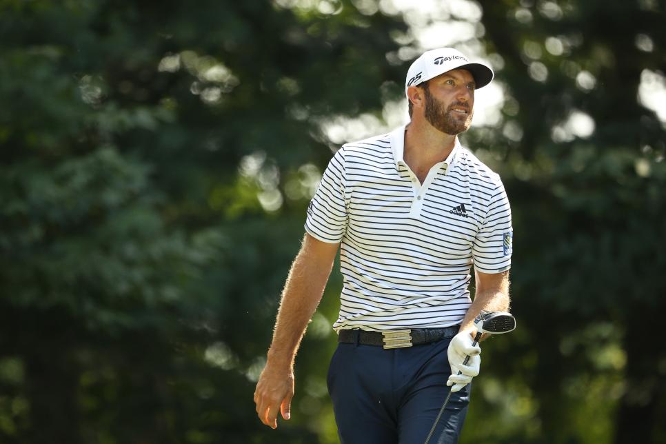 Eleven under thru 11, Dustin Johnson makes seven straight pars to close out 60 for Northern Trust lead