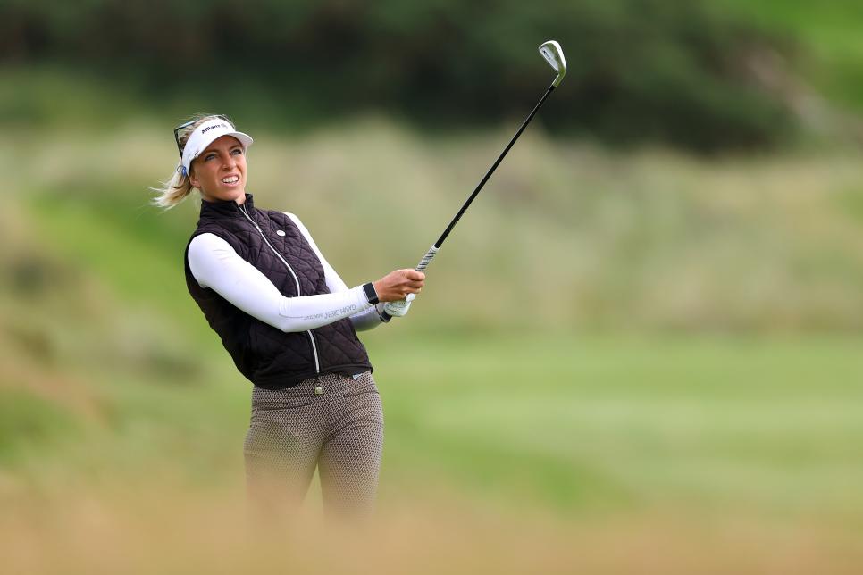Sophia Popov goes from caddie to AIG Women’s British Open leader within a month