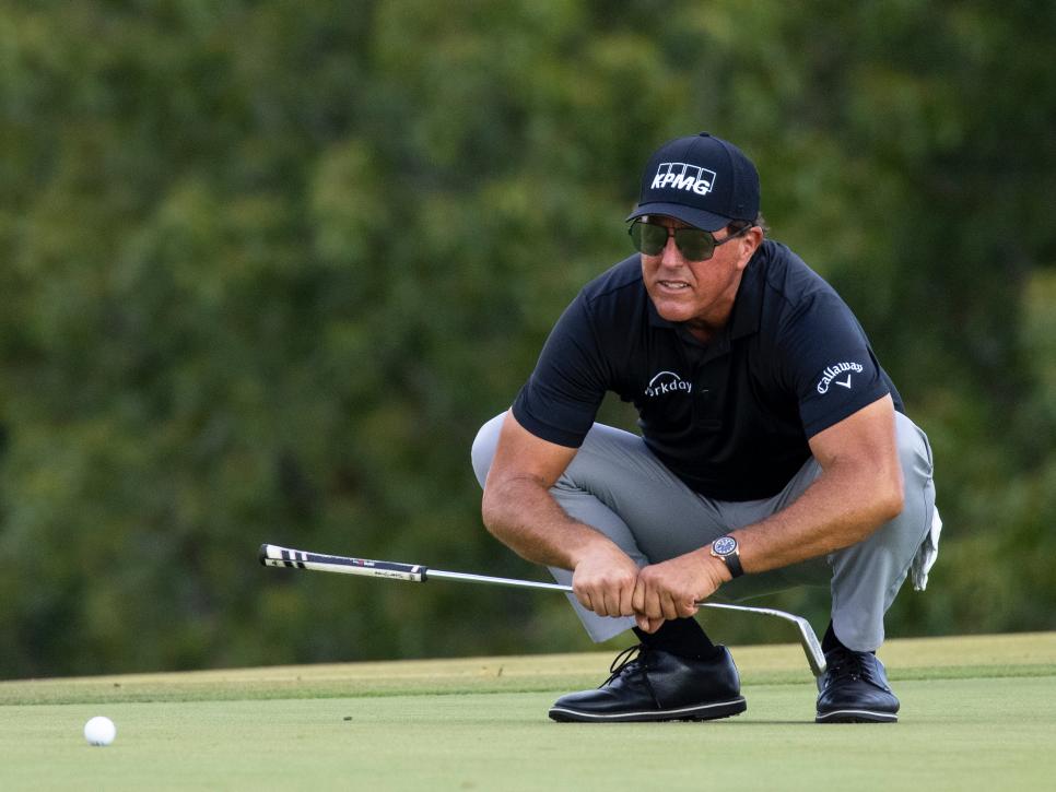 Phil Mickelson sets the pace in his Champions debut with a 61