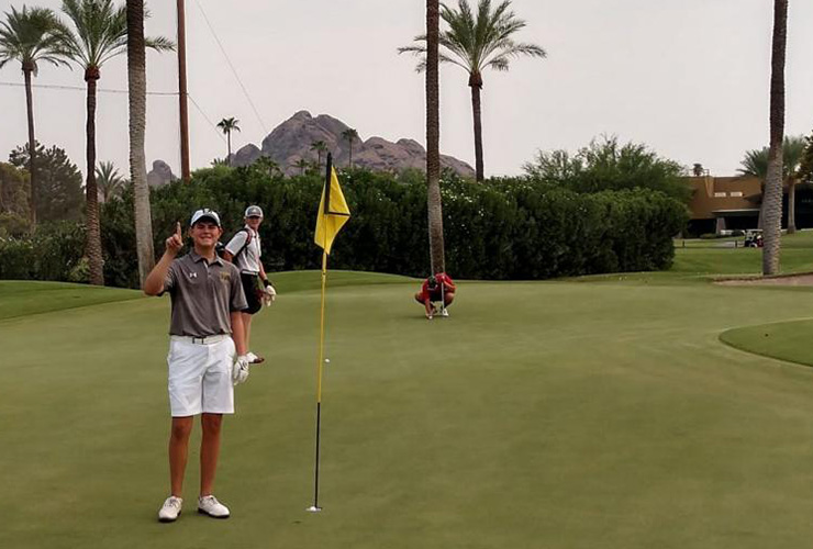 High school teammates ace the same hole during season’s first match