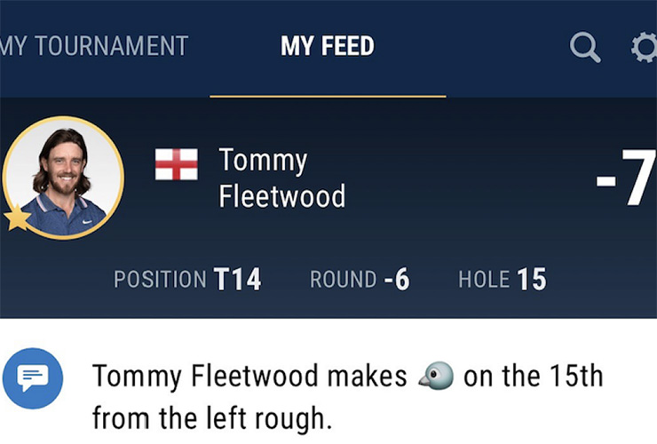 PGA Tour releases “new age” leaderboard app