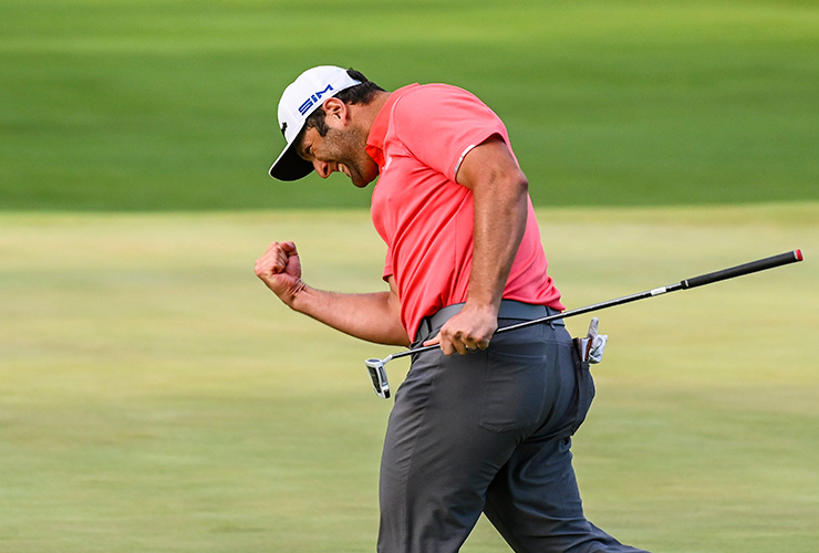 Watch Jon Rahm make this preposterous 66-foot birdie putt to win the BMW Championship