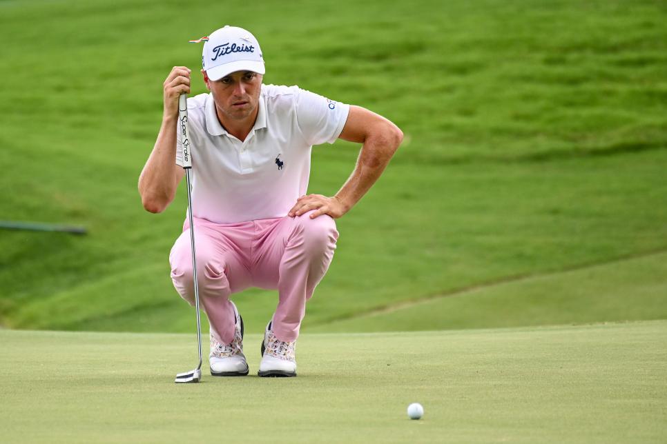 Before crowning Dustin Johnson the player of the year, Justin Thomas would like a word