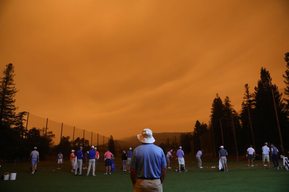 California wildfires create surreal scene at PGA Tour’s Safeway Open