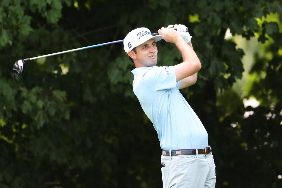 J.T. Poston played Friday’s round with blurred vision after freak eye injury