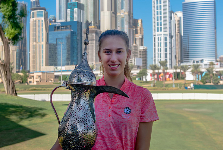 Chiara Noja, just 14 and a resident for less than a month, has just scored a dream invite to play the OMEGA Dubai Moonlight Classic