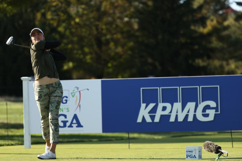 Pace of play penalty assesed at KPMG Women’s PGA Championship, likely costing Klara Spilkova a place in the weekend