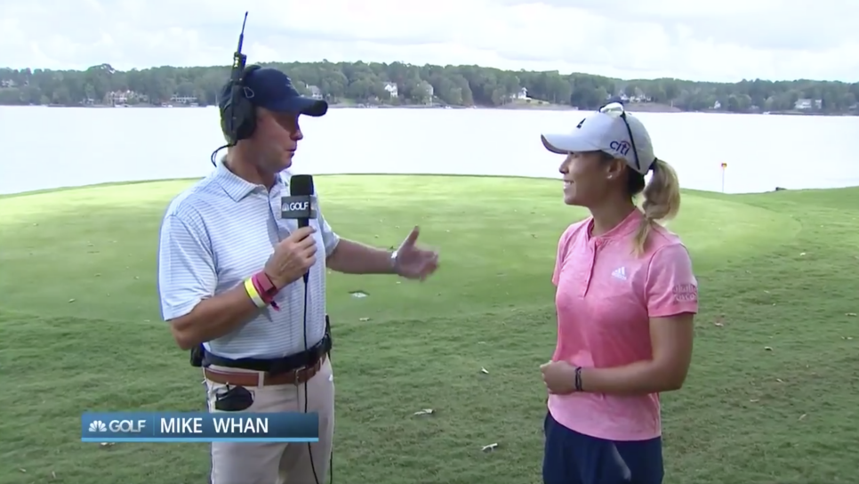 LPGA commissioner Mike Whan tried working as an on-course commentator—and was actually pretty good