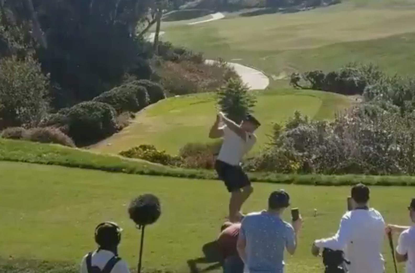 Bryson DeChambeau looks like he’s prepping for World Long Drive instead of Augusta National