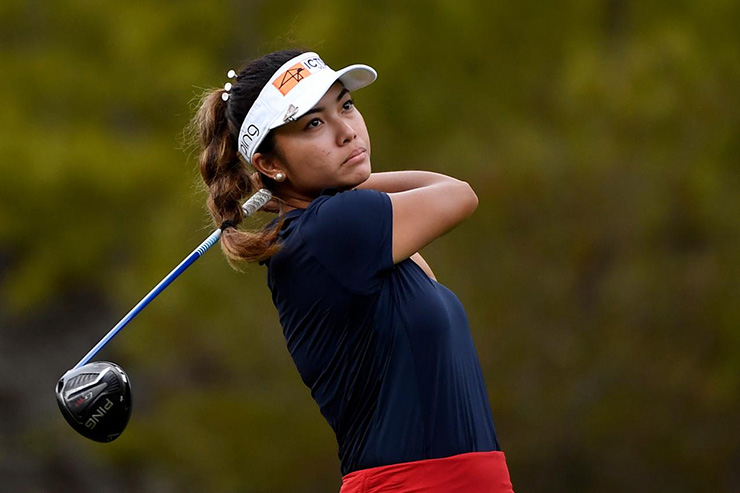 Bianca Pagdanganan just missed averaging 300 yards off the tee at the LPGA Drive On Championship