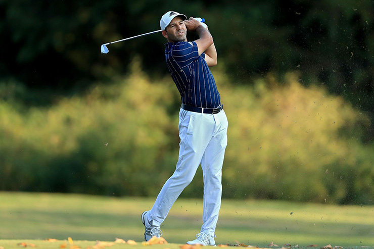 Sergio Garcia found a way to win again, even if he had to close his eyes to see it