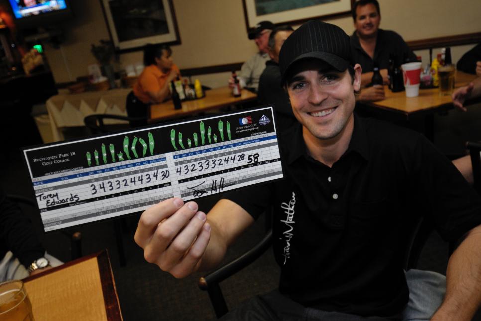 A first in golf history? Amateur scores second 58 of his life
