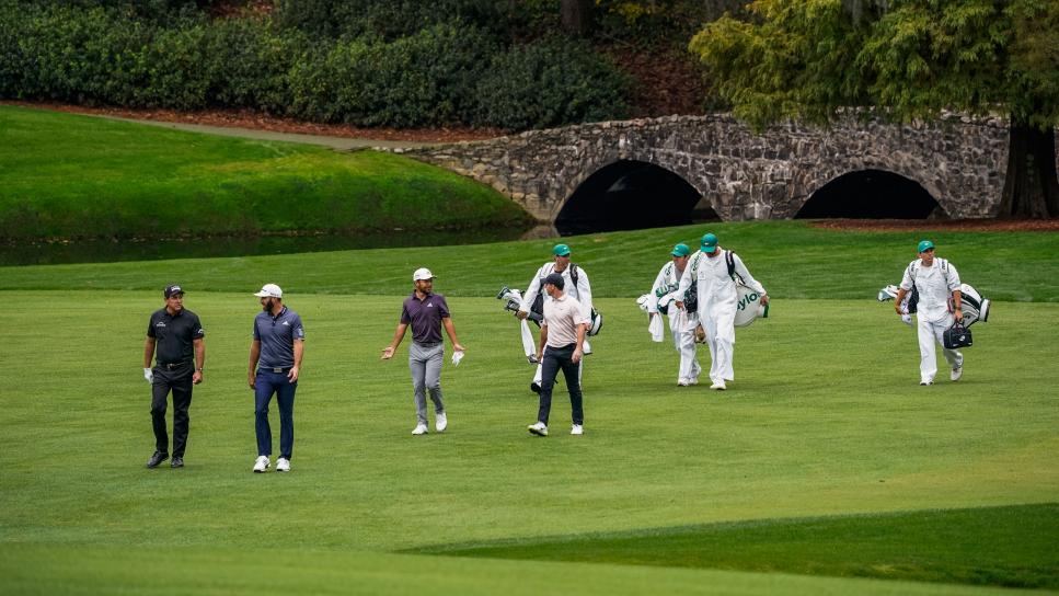The practice-round conversations heard at a quiet Augusta National are all sorts of entertaining