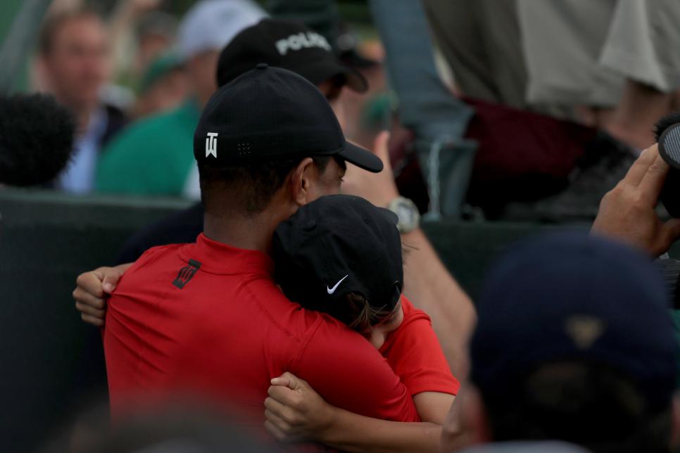 Tiger Woods chokes up recalling his incredible victory at Augusta in 2019