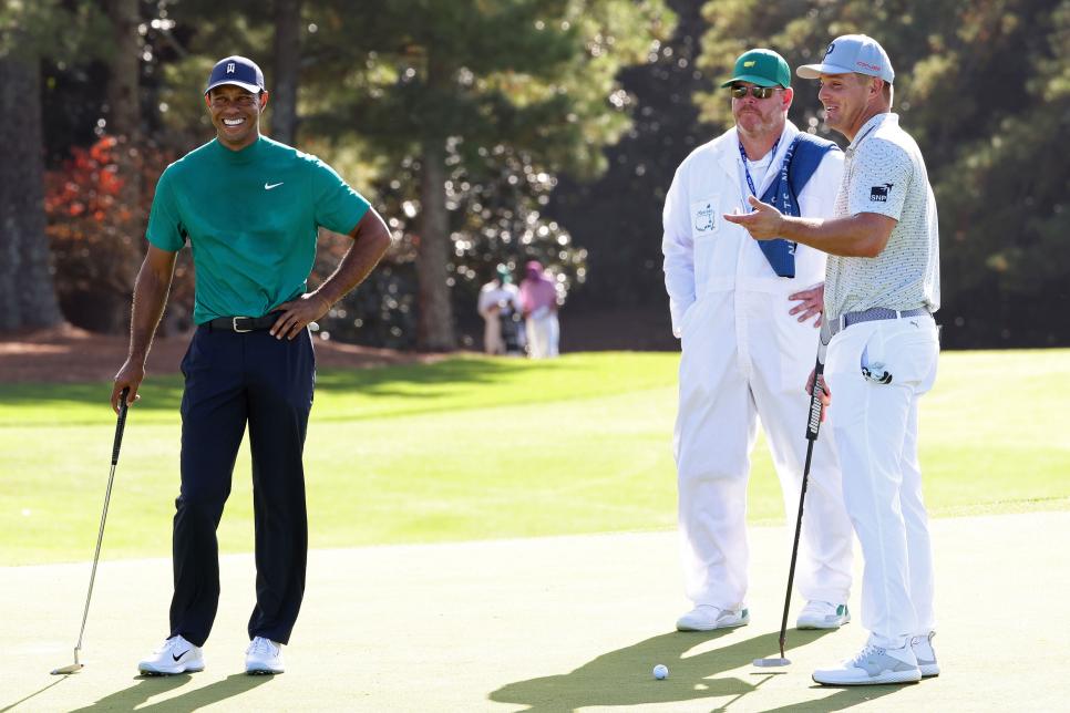 Both got bigger early as pros, but here’s why Bryson’s bulk-up is different from Tiger’s