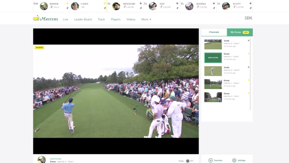 This amazing new feature will let you watch every shot by every player this week