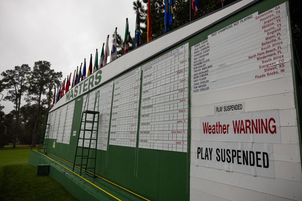 Here’s how the tournament can get back on schedule for an on-time Sunday finish
