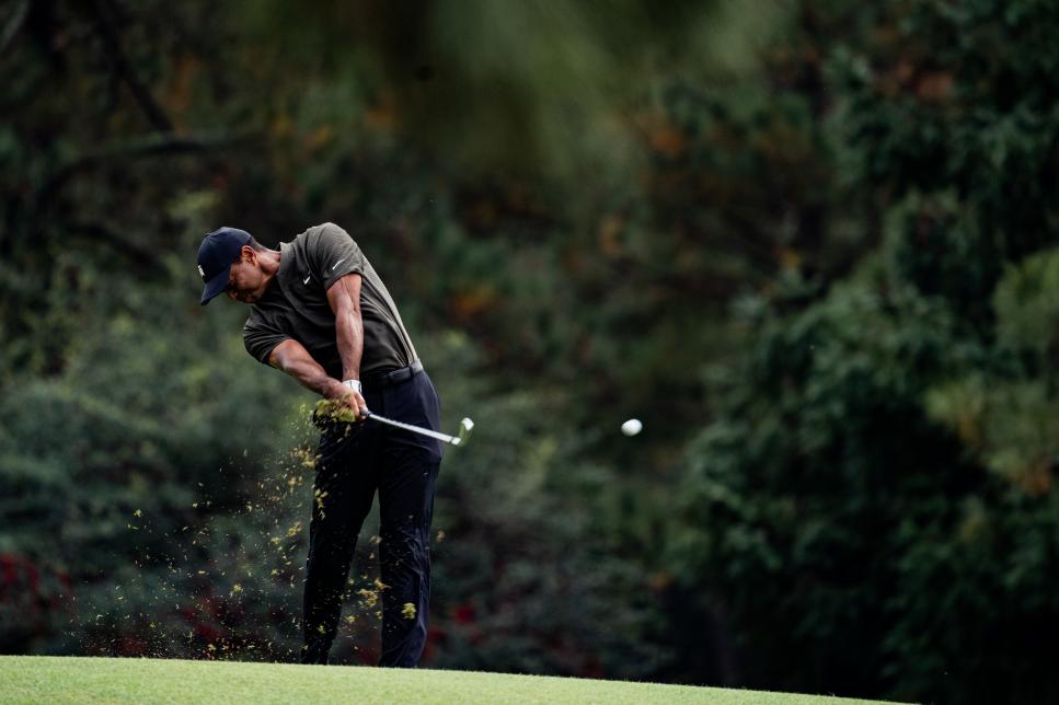 Tiger Woods was feeling it Thursday and you didn’t even need to see his score to know