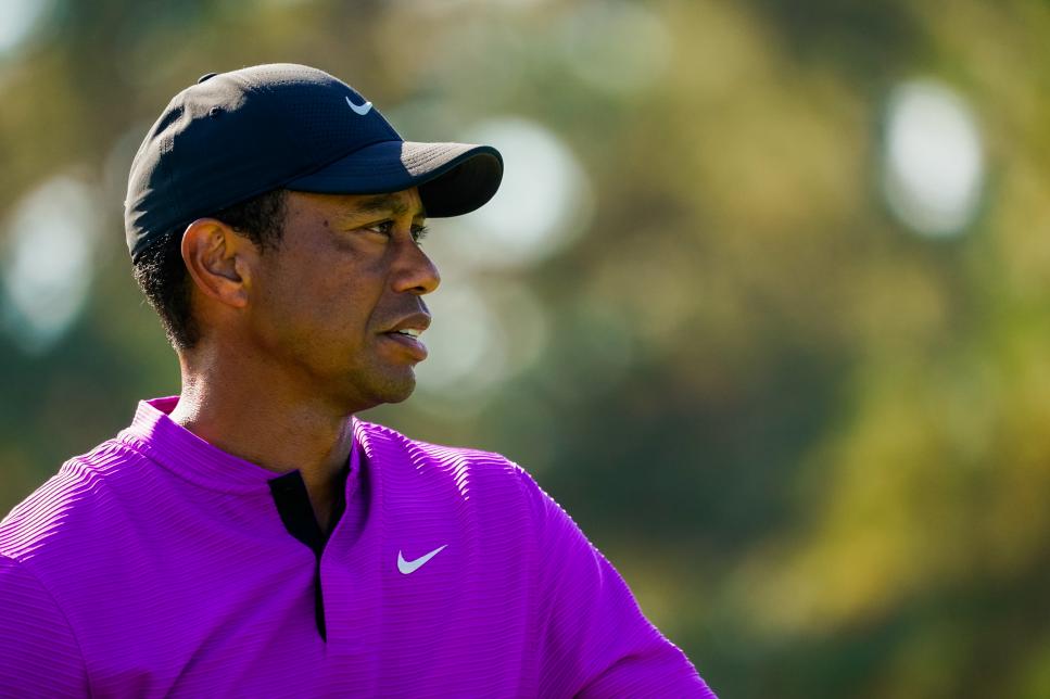 Tiger Woods’ mind was willing but his body wasn’t on a taxing Saturday