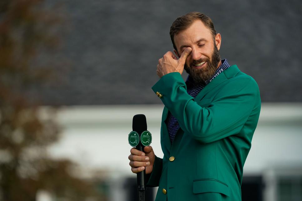 Dustin Johnson’s emotional (seriously) interview wound up being the best part of Masters Sunday