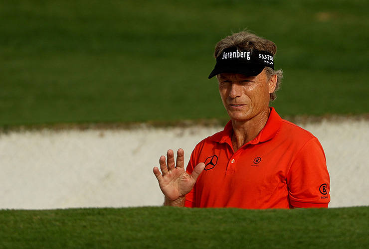 Bernhard Langer has become the oldest golfer to make the cut in the Masters