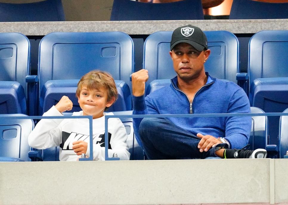 Tiger says he’s still beating his son at golf ‘for now’, Charlie’s success ‘depends on how bad he wants it’