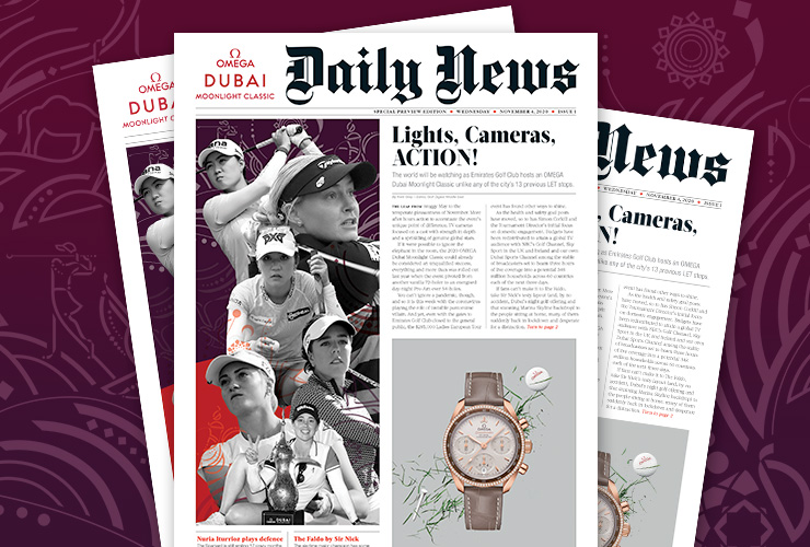 Get your official OMEGA Dubai Moonlight Classic ‘Daily News’ FREE here