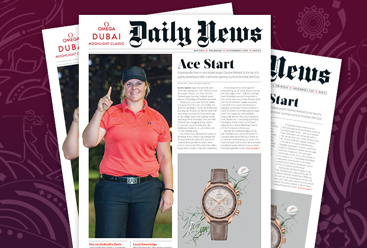 Get the Day 1 wrap of the OMEGA Dubai Moonlight Classic in your FREE Thursday Daily News here