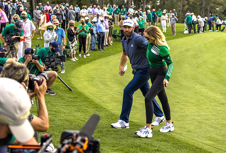 Dustin Johnson (and Paulina Gretzky) make Masters history and a crazy gator sighting