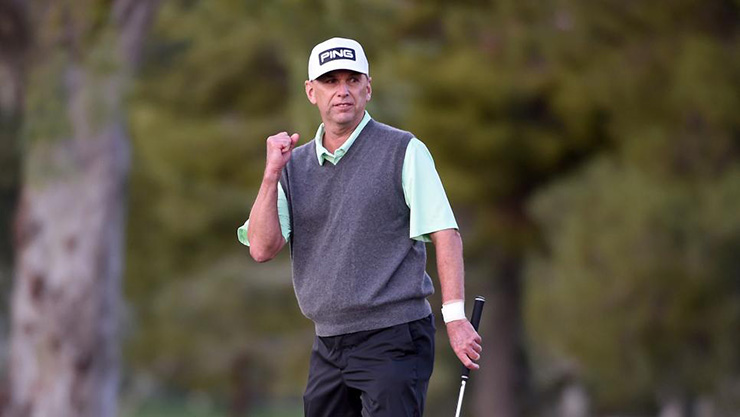 It took nine extra holes over two days, but Kevin Sutherland wins the Charles Schwab Cup Championship