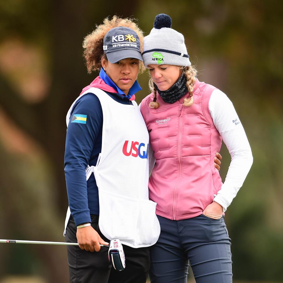 Amy Olson suffers another close miss while playing after family tragedy