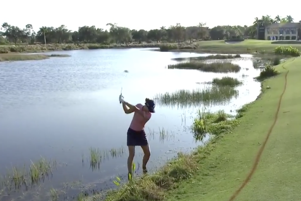 You won’t believe where Anne van Dam made par from at the LPGA Tour’s season finale