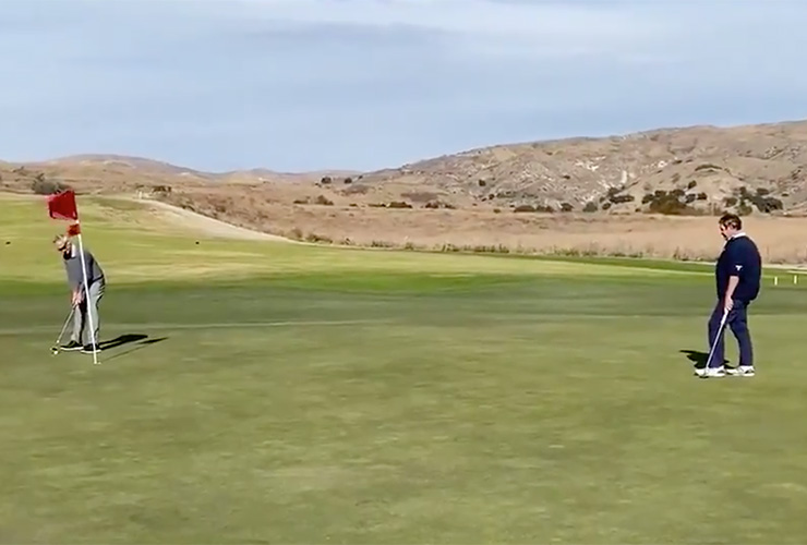 Amateur event features 40mph gusts, leading to crazy high scores, 24 WDs and a 12-putt (!!)