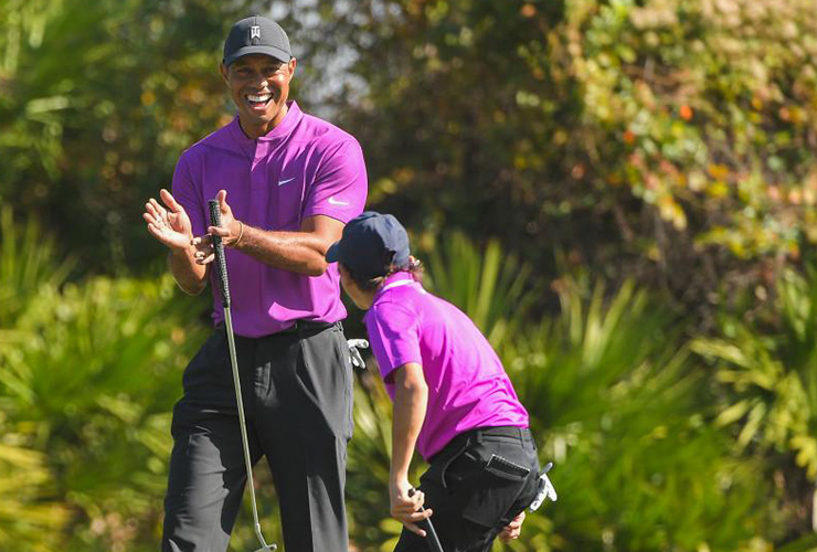 The best photos of Charlie Woods’ entertaining debut with his dad Tiger in the PNC Championship