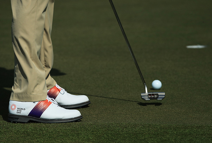 European Tour stars sport fancy kicks for a good cause