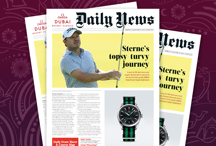 Friday’s OMEGA Dubai Desert Classic Daily News is FREE here