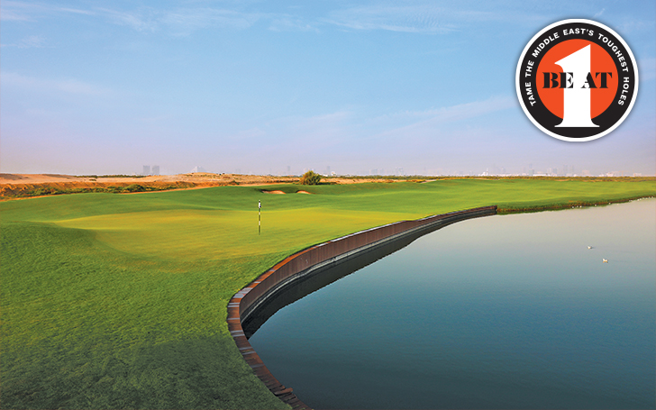 Tame the 13th, stroke index 1, at Al Zorah Golf Club