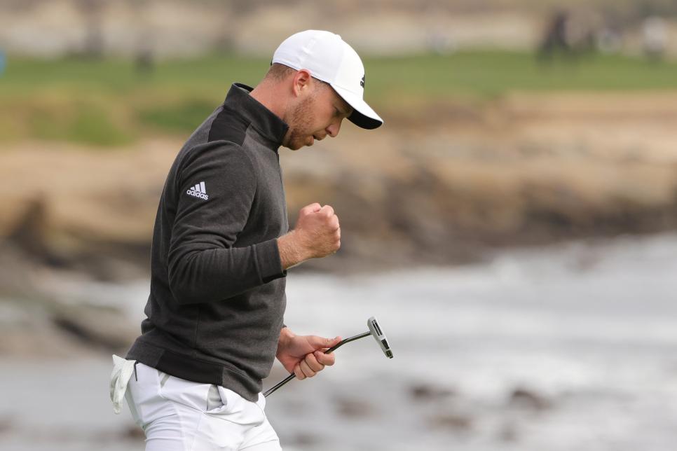 Daniel Berger overcomes disastrous double bogey on Saturday with a gutsy 65 on Sunday at Pebble
