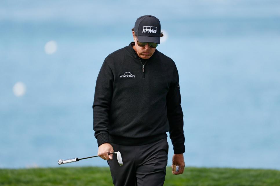 It sounds like Phil Mickelson still has a sense of humor after making a 9 on Pebble Beach’s 18th