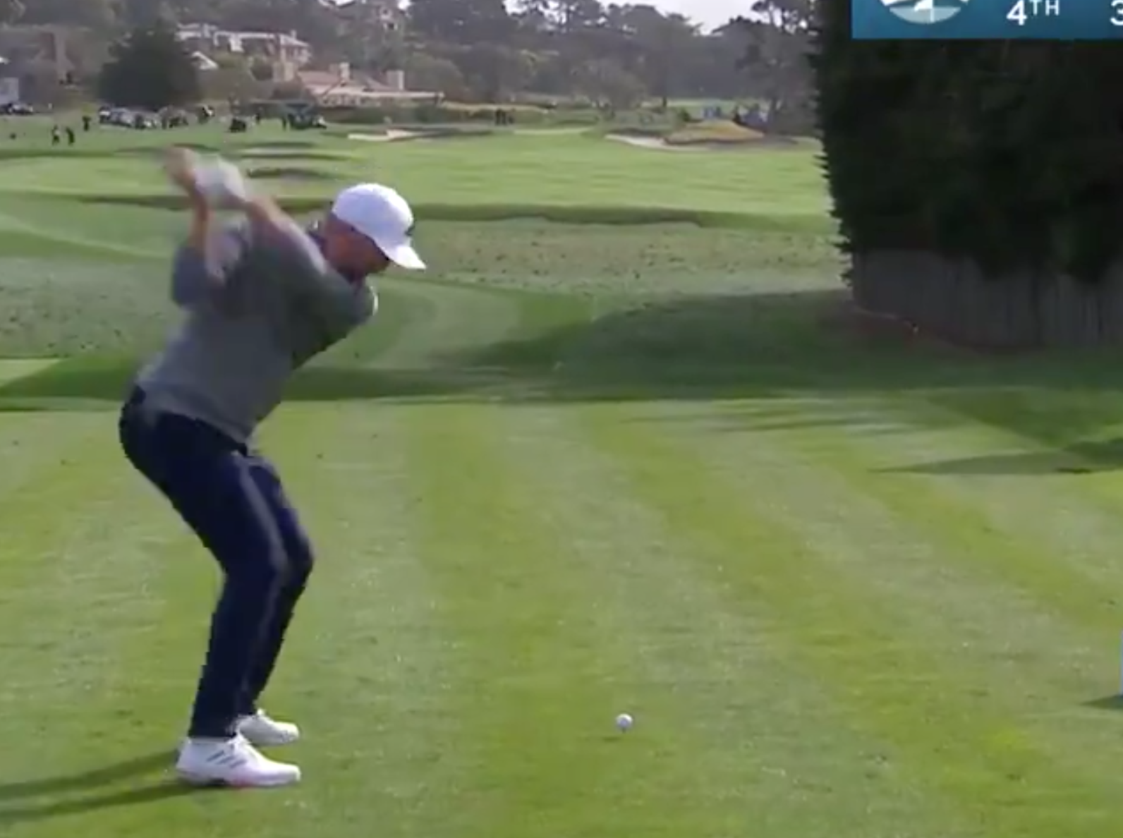 Watch Daniel Berger drive Pebble Beach’s short par-4 fourth hole, making impressive history in the process